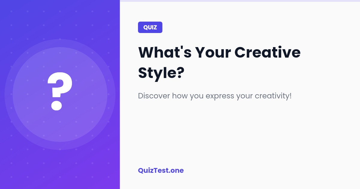 What's Your Creative Style?